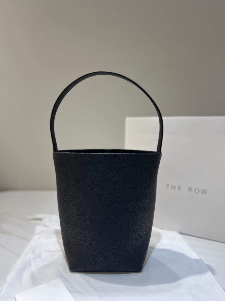 The Row Small N/S Park Tote Bag in Leather  black 24X22X11cm -duoc-ban-tai-Hvip Bags and Accessories