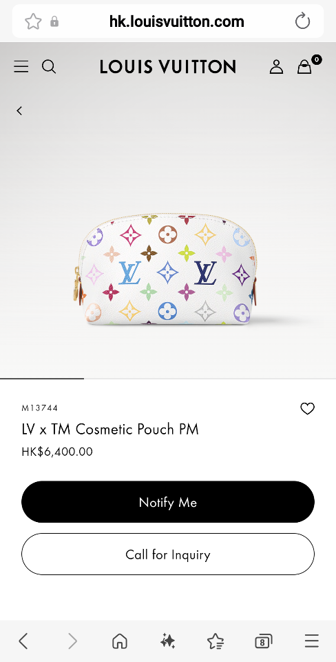Louis Vuitton M13744
LV x TM Cosmetic Pouch PM-duoc-ban-tai-Hvip Bags and Accessories