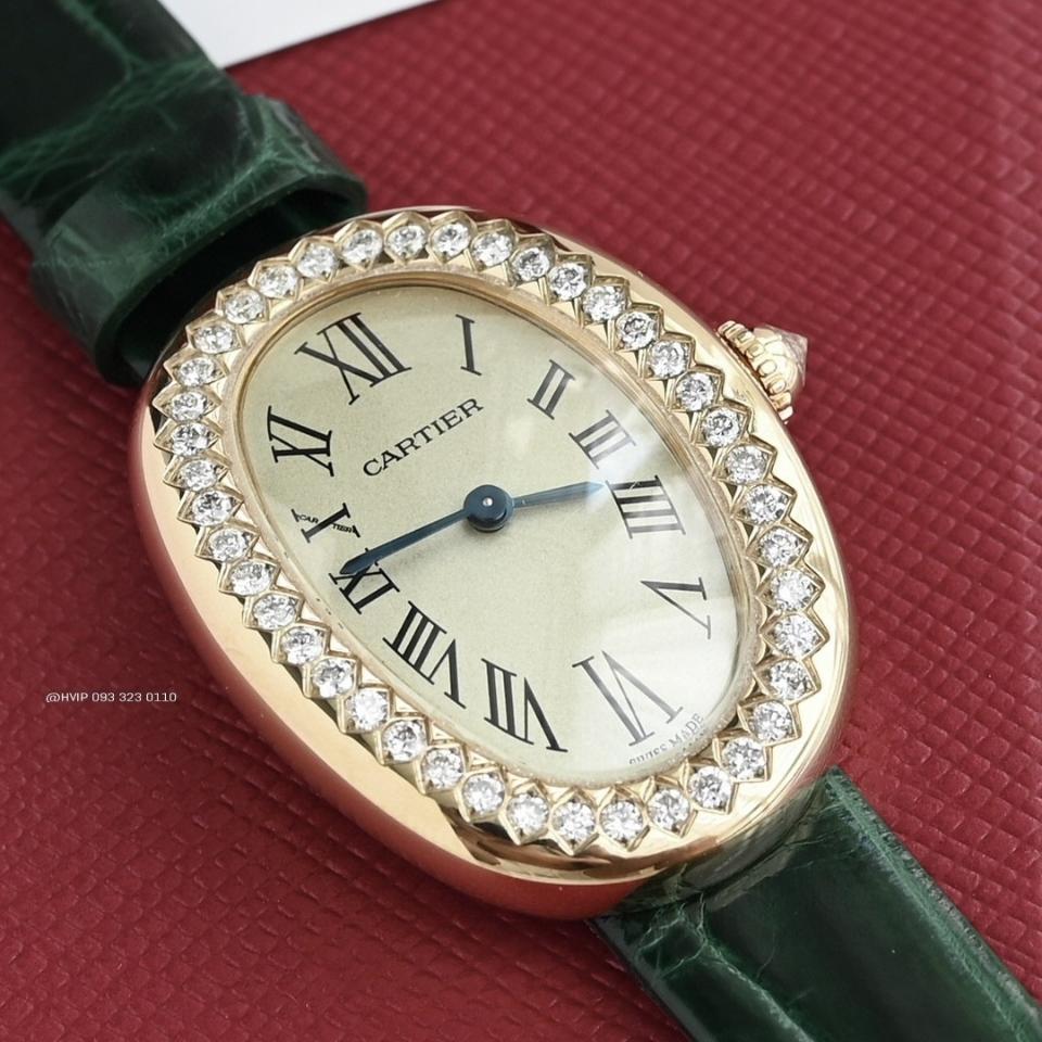 Cartier Baignoire watch
Small model, quartz movement, rose gold, diamonds, leather WJBA0054-duoc-ban-tai-Hvip Bags and Accessories