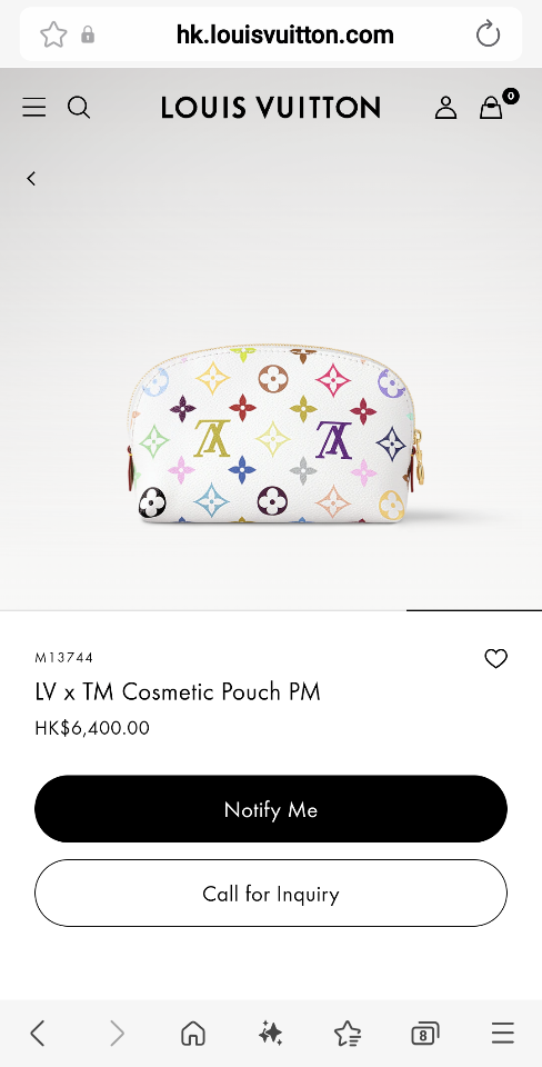 Louis Vuitton M13744
LV x TM Cosmetic Pouch PM-duoc-ban-tai-Hvip Bags and Accessories