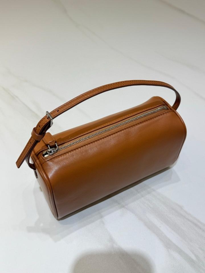 The Row 90's Bag in smooth calfskin Leather brown 19.5x10x 8cm -duoc-ban-tai-Hvip Bags and Accessories