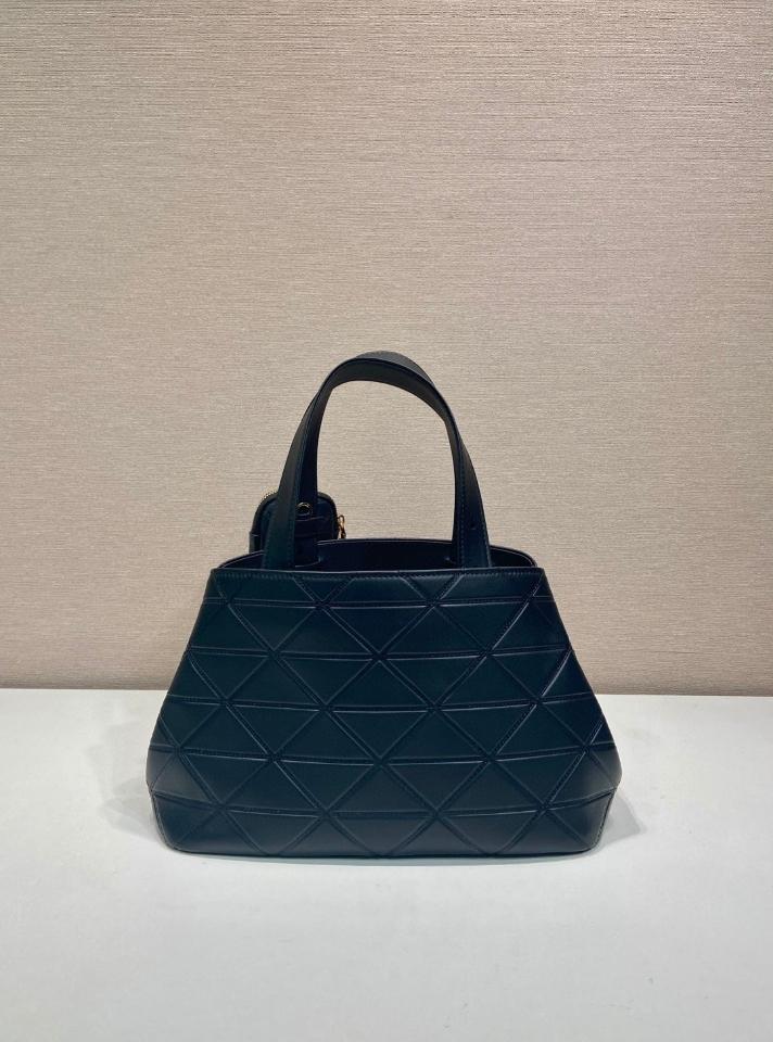 Prada Medium Quilted Leather Tote Bag Black 1BG545  33x21.5x16cm-duoc-ban-tai-Hvip Bags and Accessories
