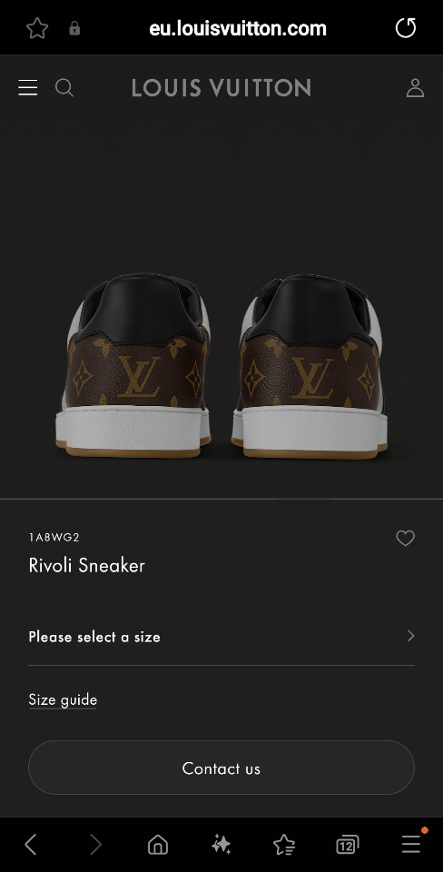 Louis Vuitton 1A8WG2
Rivoli Sneaker (N1)-duoc-ban-tai-Hvip Shoes and Clothes