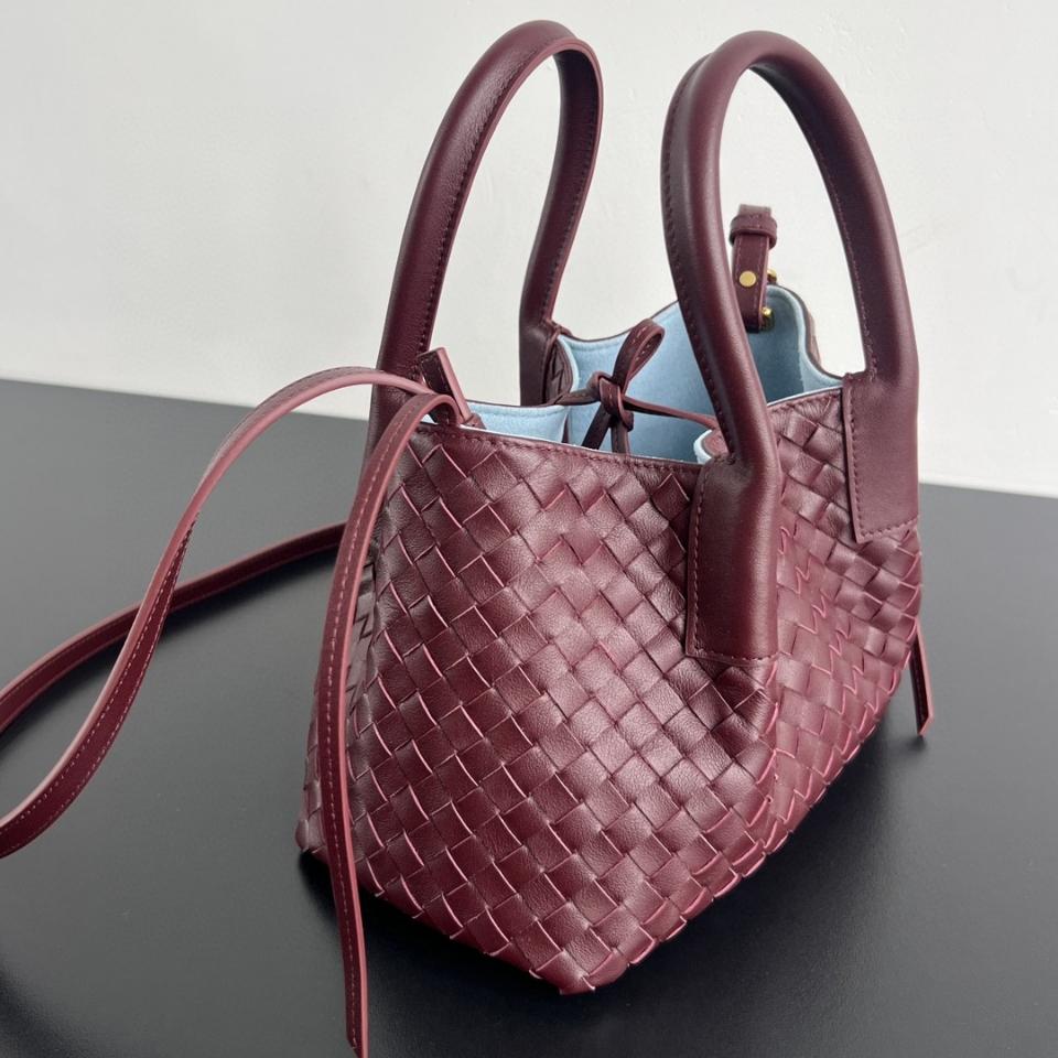 Bottega Veneta  Small Pinacoteca burgundy  819004 15*24*12cm-duoc-ban-tai-Hvip Bags and Accessories