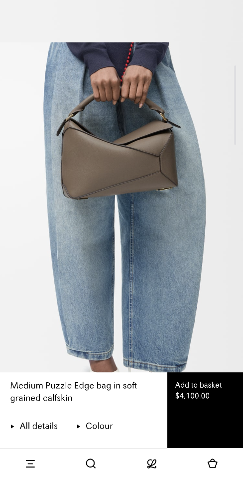 Loewe Medium Puzzle Edge bag
in soft grained calfskin taupe A510P49X26 29*19.5*14cm
-duoc-ban-tai-Hvip Bags and Accessories