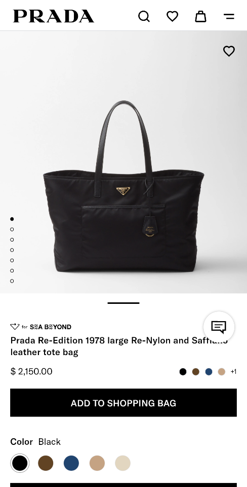 Prada Re-Edition 1978 large Re-Nylon and Saffiano leather tote bag black 43x31x15cm-duoc-ban-tai-Hvip Bags and Accessories