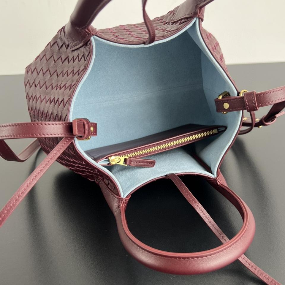 Bottega Veneta  Small Pinacoteca burgundy  819004 15*24*12cm-duoc-ban-tai-Hvip Bags and Accessories