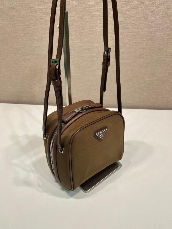 Prada Re-Nylon small bag 1BC248 brown  14cmx11cm-duoc-ban-tai-Hvip Bags and Accessories