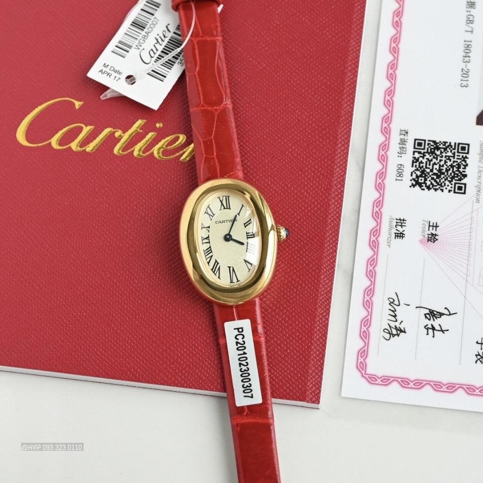 Cartier BAIGNOIRE WATCH Small model, quartz movement, yellow gold WGBA0007 .-duoc-ban-tai-Hvip Bags and Accessories