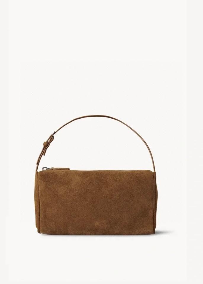 The Row 90's Bag in Nubuck dark brown 19.5x10x8cm -duoc-ban-tai-Hvip Bags and Accessories