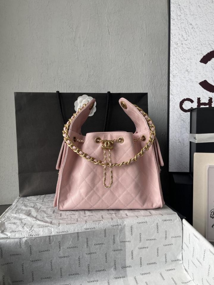 CHANEL 25 Small Handbag grained Calfskin & gold-tone tone Metal,pink AS5293 30-26-14cm-duoc-ban-tai-Hvip Bags and Accessories