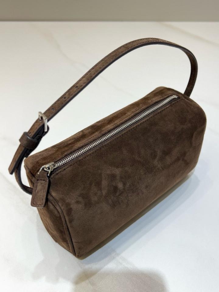 The Row 90's Bag in Nubuck dark Aniline 19.5x10x8cm -duoc-ban-tai-Hvip Bags and Accessories