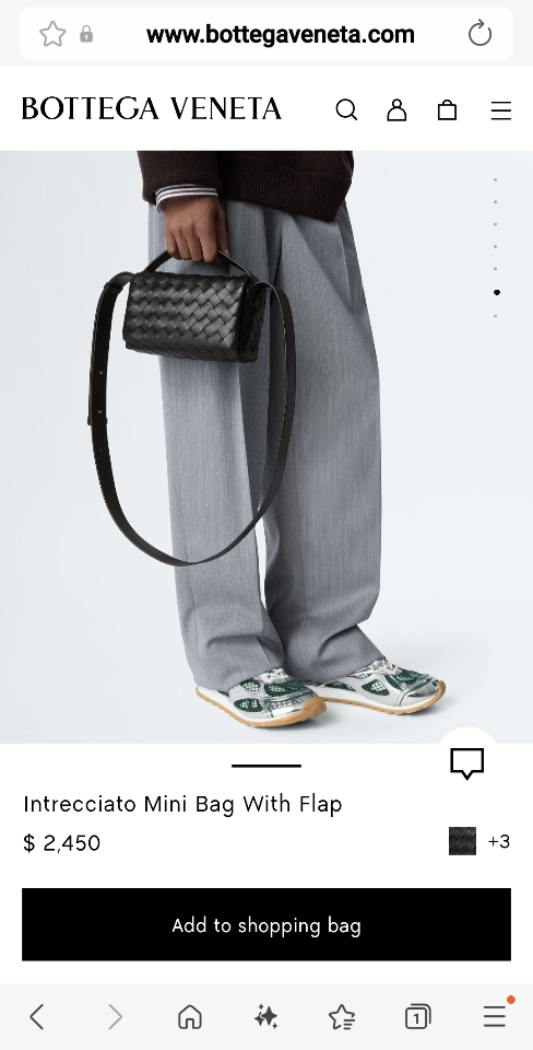 Bottega Veneta Intrecciato Mini Bag With Flap 857931 20x12x6.5cm-duoc-ban-tai-Hvip Bags and Accessories