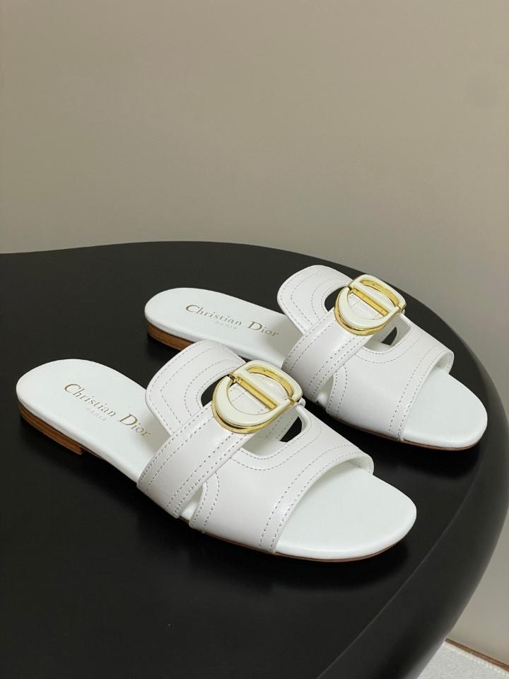 Dior 30 Montaigne Slide
White Calfskin
 KCO373CFY_S03W (2)-duoc-ban-tai-Hvip Shoes and Clothes