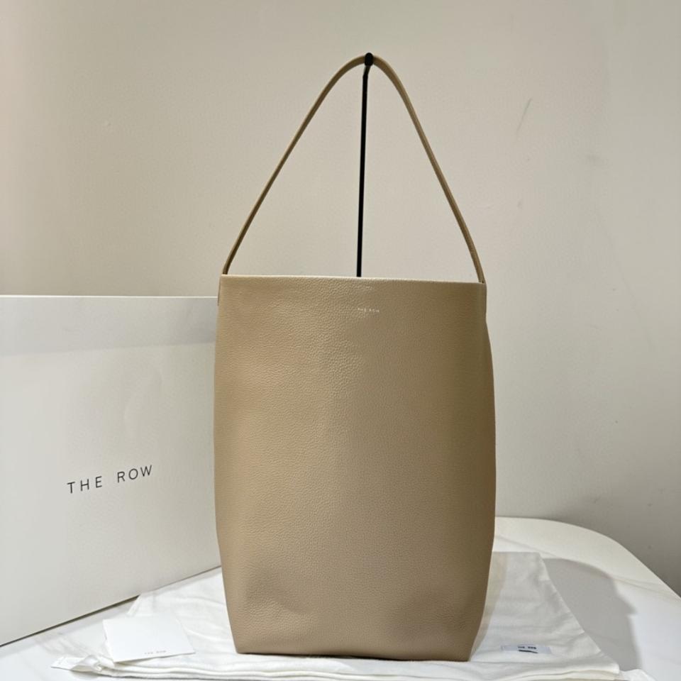 The Row Large N/S Park Tote in Leather Dark Taupe 44X38X21cm -25cm -duoc-ban-tai-Hvip Bags and Accessories