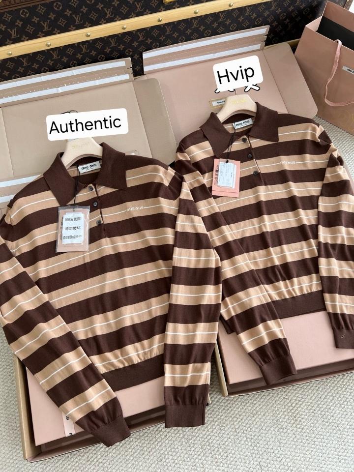 Miu Miu 
Cotton knit polo shirt MMLB32-duoc-ban-tai-Hvip Shoes and Clothes