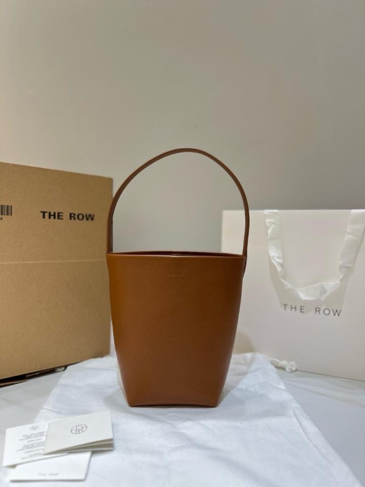 Small smooth calfskin leather tote bag brown 24X22X11cm -duoc-ban-tai-Hvip Bags and Accessories