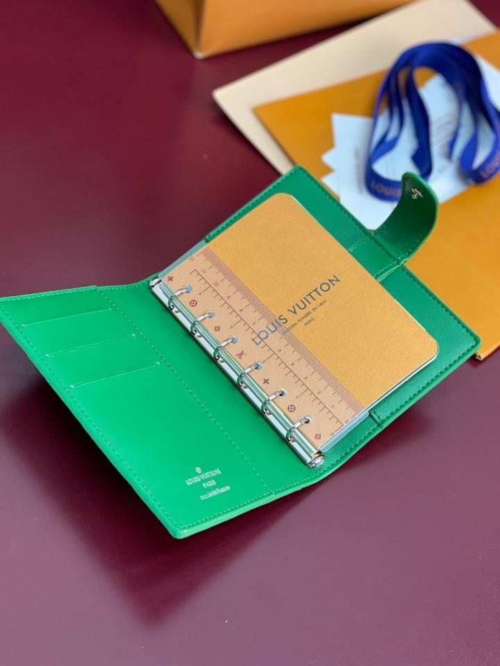 Louis Vuitton R20005 Customizable Small Ring Agenda Cover green -duoc-ban-tai-Hvip Bags and Accessories