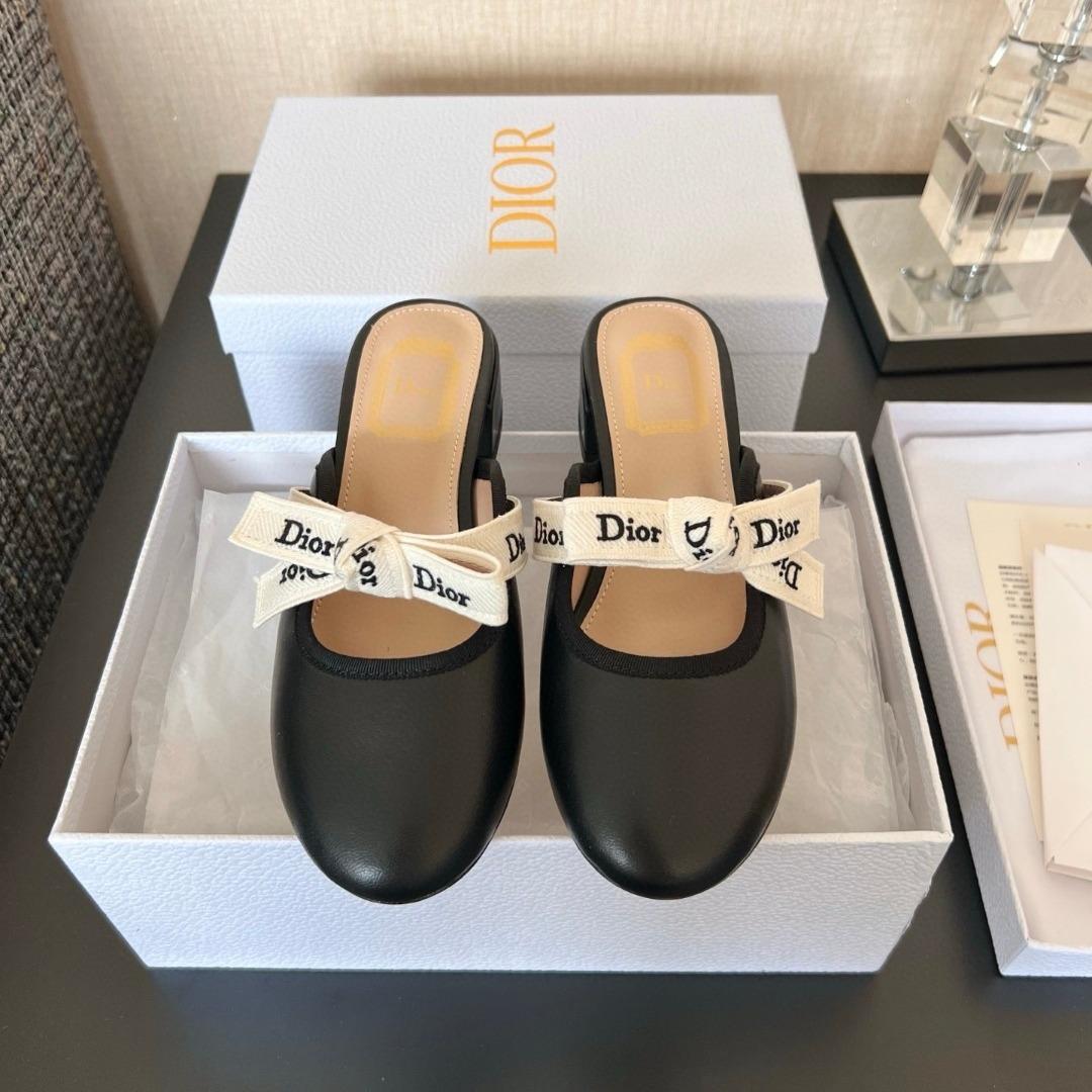 Dior J'Adior Heeled Slide leather-duoc-ban-tai-Hvip Shoes and Clothes