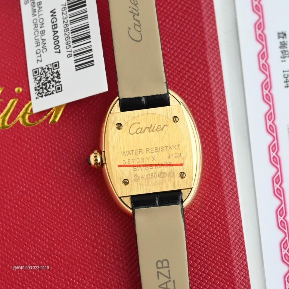 Cartier BAIGNOIRE WATCH Small model, quartz movement, yellow gold WGBA0042-duoc-ban-tai-Hvip Bags and Accessories