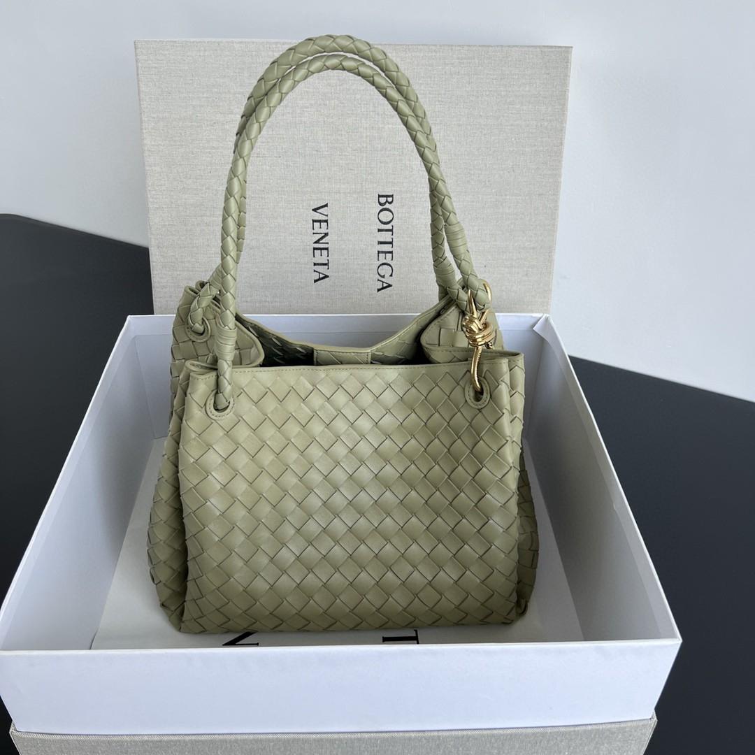 Bottega Veneta Large Parachute olive green 796571 30X26X20cm-duoc-ban-tai-Hvip Bags and Accessories