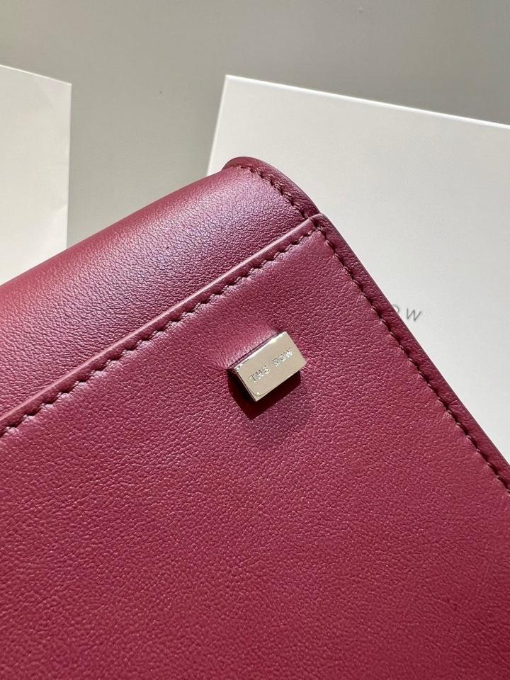 The Row Soft Margaux 12 Bag in Leather borgogna 32x15x25cm -duoc-ban-tai-Hvip Bags and Accessories