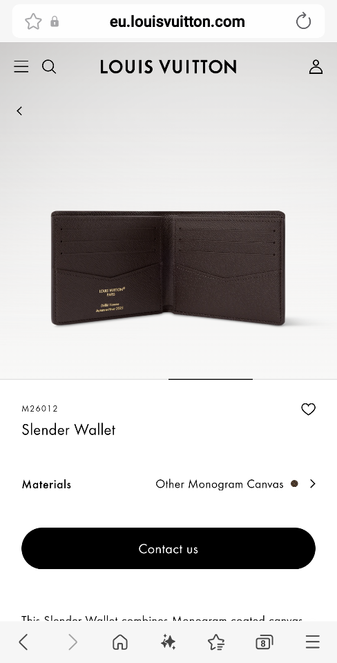 Louis Vuitton M26012
Slender Wallet-duoc-ban-tai-Hvip Bags and Accessories