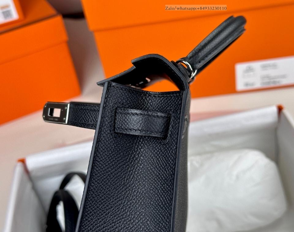 Hermès Kelly mini noir Epsom PHW -duoc-ban-tai-Hvip Bags and Accessories