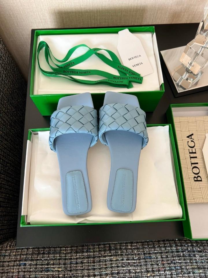 Bottega Veneta Parco Flat Mule blue-duoc-ban-tai-Hvip Shoes and Clothes