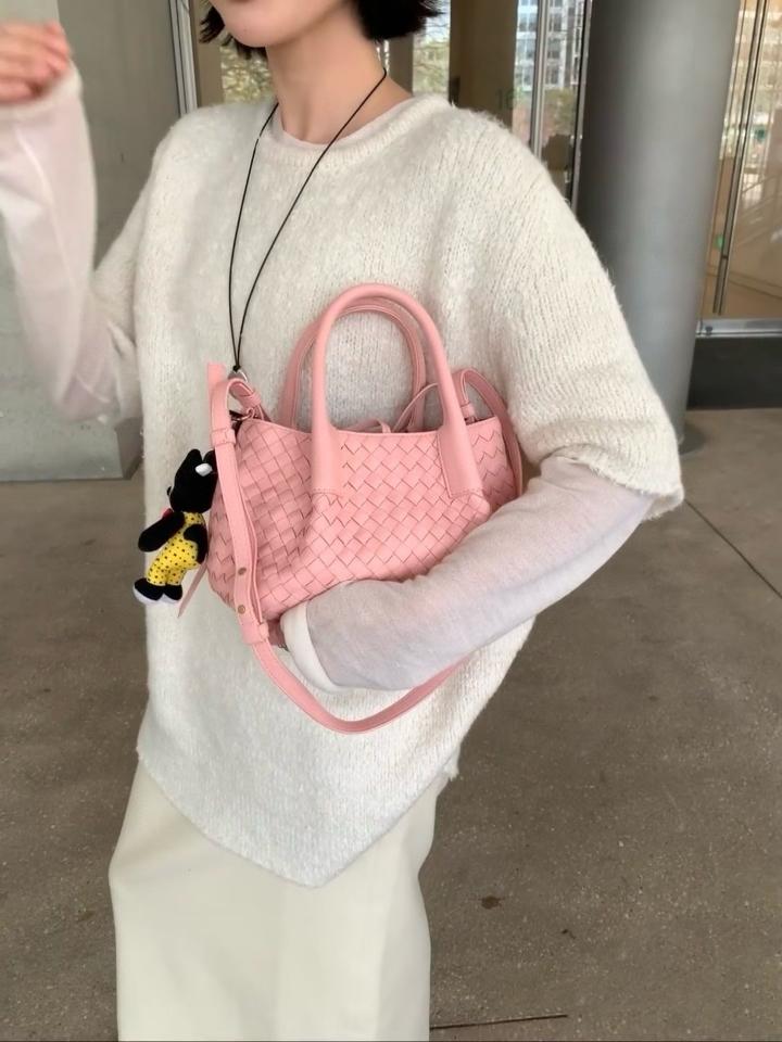 Bottega Veneta  Small Pinacoteca Rose/barolo  819004 15*24*12cm-duoc-ban-tai-Hvip Bags and Accessories