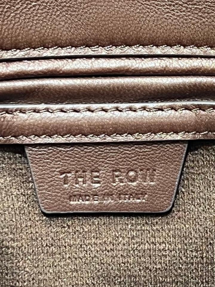 The Row Nuance Shoulder Bag sleek nappa Leather Dark brown 24x4x15cm-duoc-ban-tai-Hvip Bags and Accessories