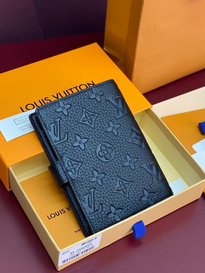 Louis Vuitton R20005 Customizable Small Ring Agenda Cover black -duoc-ban-tai-Hvip Bags and Accessories