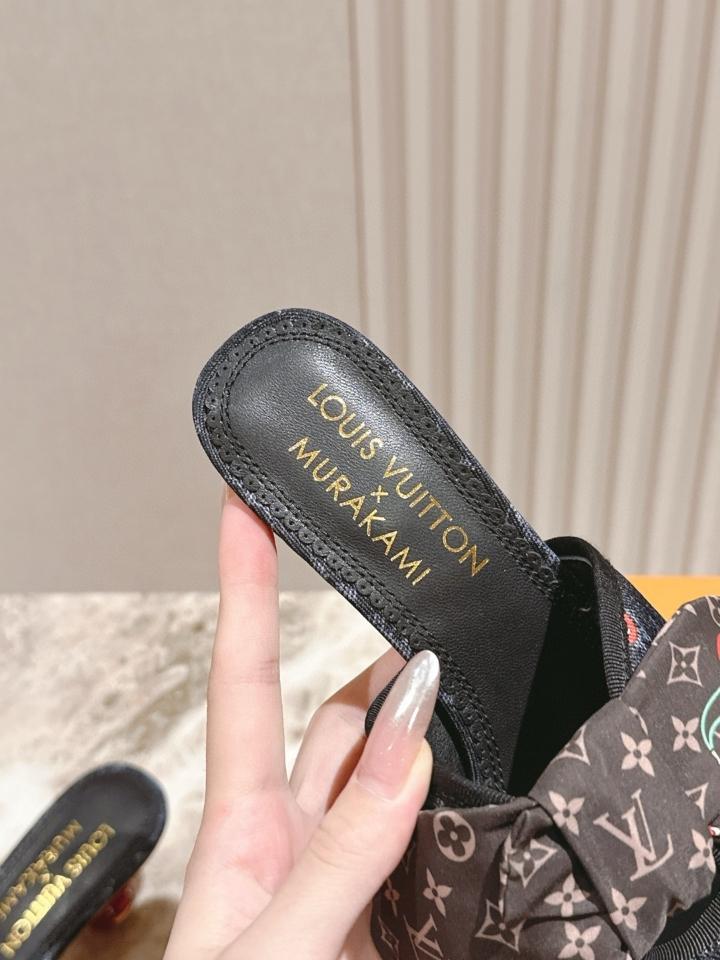 Louis Vuitton LV x TM  Cherie Mules black 🍒55mm (1)  -duoc-ban-tai-Hvip Shoes and Clothes