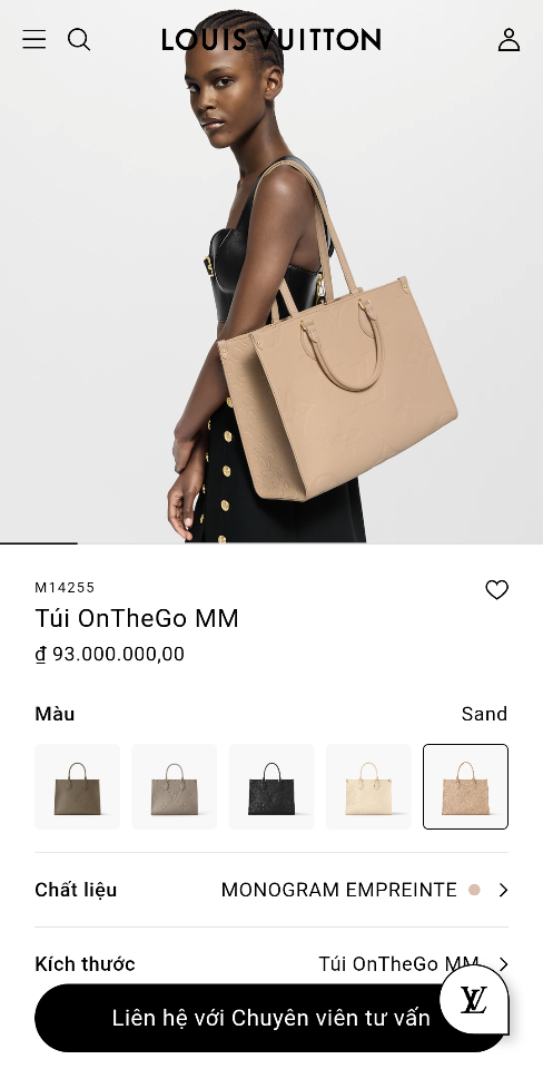 Louis Vuitton M14255 Túi OnTheGo MM 35 x 27 x 14cm-duoc-ban-tai-Hvip Bags and Accessories