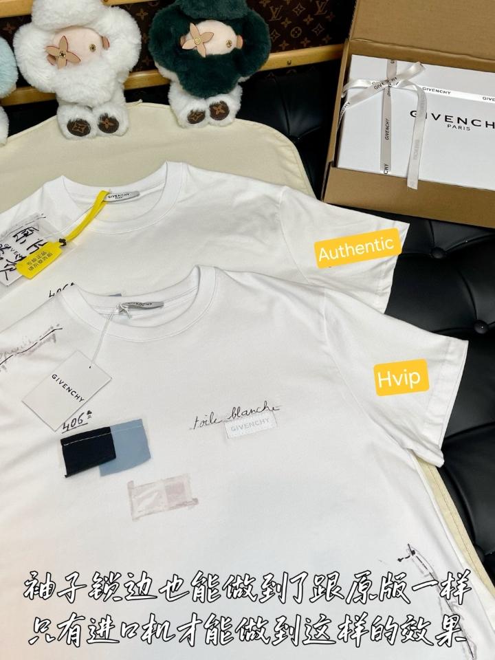 Givenchy T-shirt in cotton with Trompe l'Œil pattern white BM71NK3YRN100-duoc-ban-tai-Hvip Shoes and Clothes