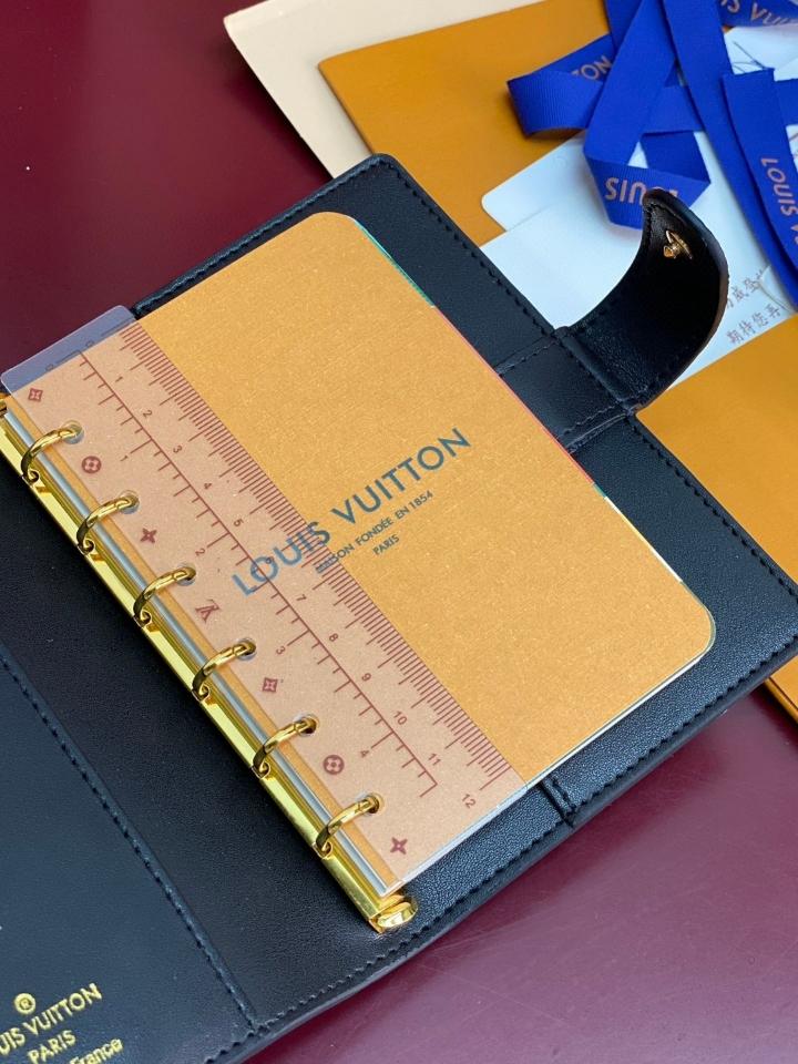 Louis Vuitton R20005 Customizable Small Ring Agenda Cover black -duoc-ban-tai-Hvip Bags and Accessories