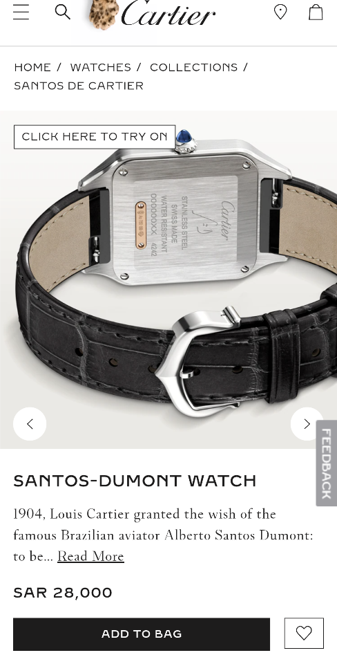 Cartier Santos-Dumont watch W2SA0012 28x38mm-duoc-ban-tai-Hvip Bags and Accessories