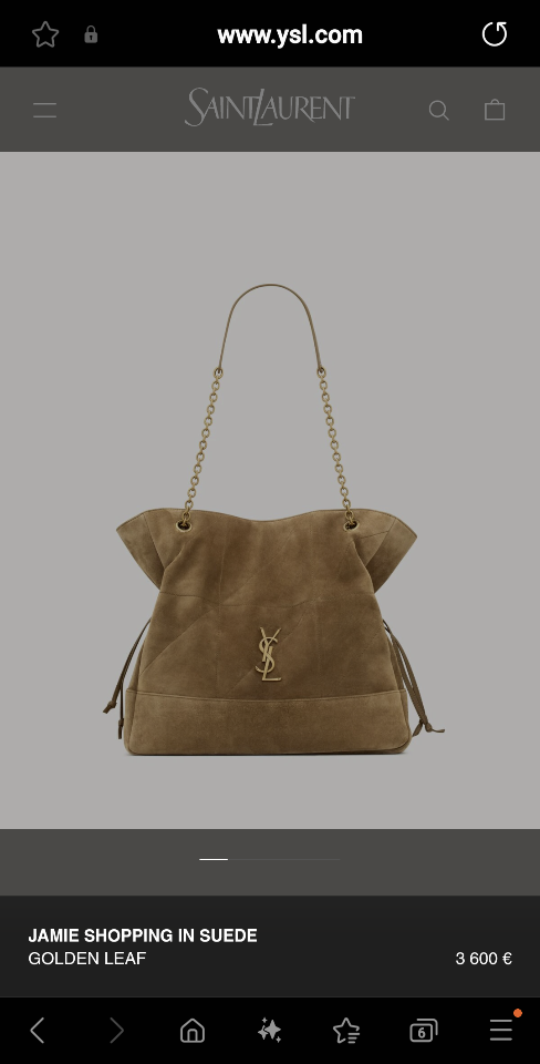 Saint Laurent Ysl JAMIE shopping in suede
GOLDEN LEAF 809824 35x35×10cm (1)-duoc-ban-tai-Hvip Bags and Accessories