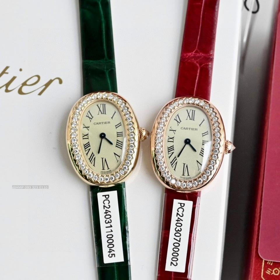 Cartier Baignoire watch
Small model, quartz movement, rose gold, diamonds, leather WJBA0053-duoc-ban-tai-Hvip Bags and Accessories