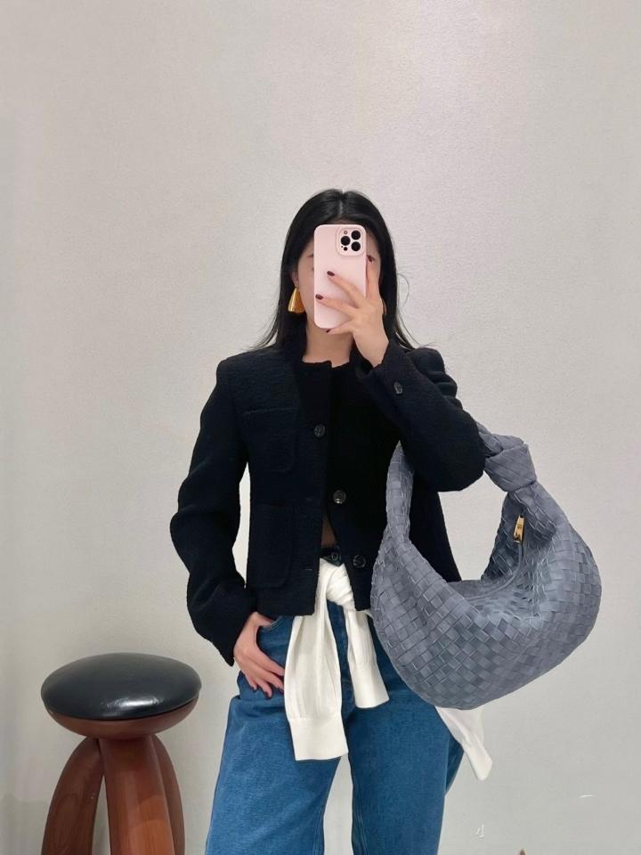 Bottega Veneta Jodie Cloudy indigo suede 600261 48x40x16cm-duoc-ban-tai-Hvip Bags and Accessories