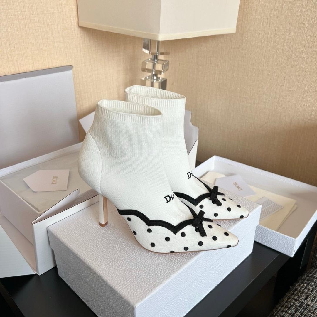 Dior Dway boots cotton Embroidered ankle socks -duoc-ban-tai-Hvip Shoes and Clothes