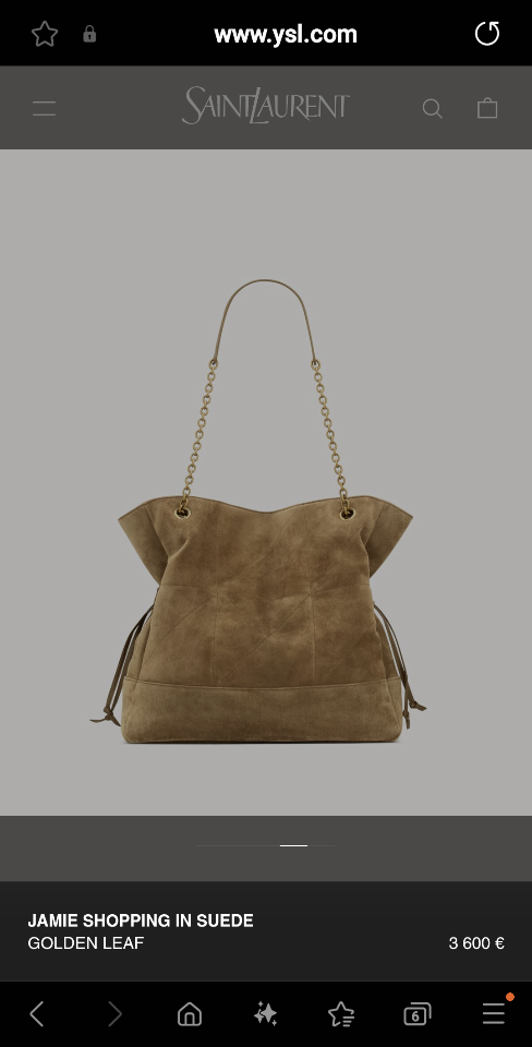Saint Laurent Ysl JAMIE shopping in suede
GOLDEN LEAF 809824 35x35×10cm (1)-duoc-ban-tai-Hvip Bags and Accessories