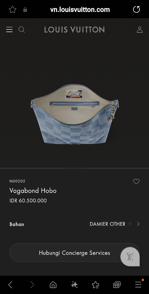 Louis Vuitton N00202
Vagabond Hobo 35 x 12 x 38cm Sao chép-duoc-ban-tai-Hvip Bags and Accessories