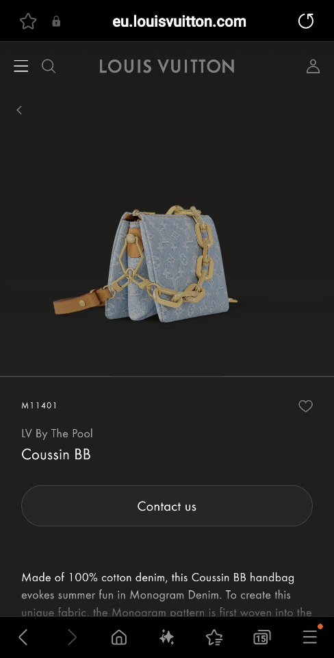 Louis Vuitton M11401
LV By The Pool
Coussin BB 21*16*7CM L1-duoc-ban-tai-Hvip Bags and Accessories