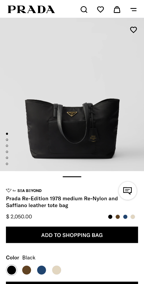 Prada Re-Edition 1978 medium Re-Nylon and Saffiano leather tote bag black 1BG555 35x26x15cm-duoc-ban-tai-Hvip Bags and Accessories