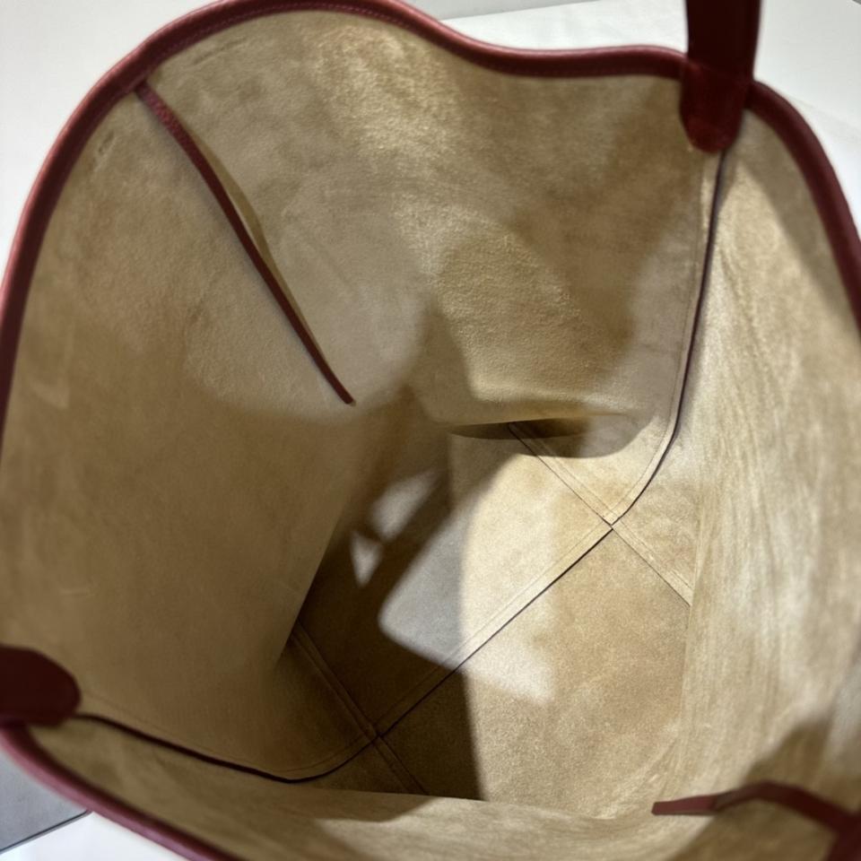The Row Large N/S Park Tote in Leather Burnt Wood  44X38X21cm -25cm -duoc-ban-tai-Hvip Bags and Accessories