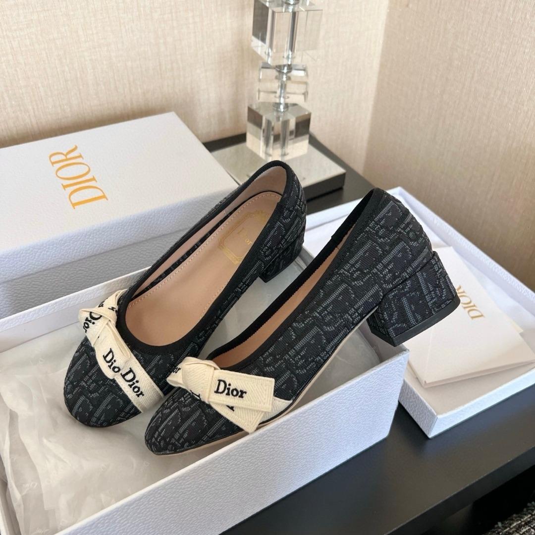Dior J'aDior Ballet Pump in cotton Embroidered -duoc-ban-tai-Hvip Shoes and Clothes