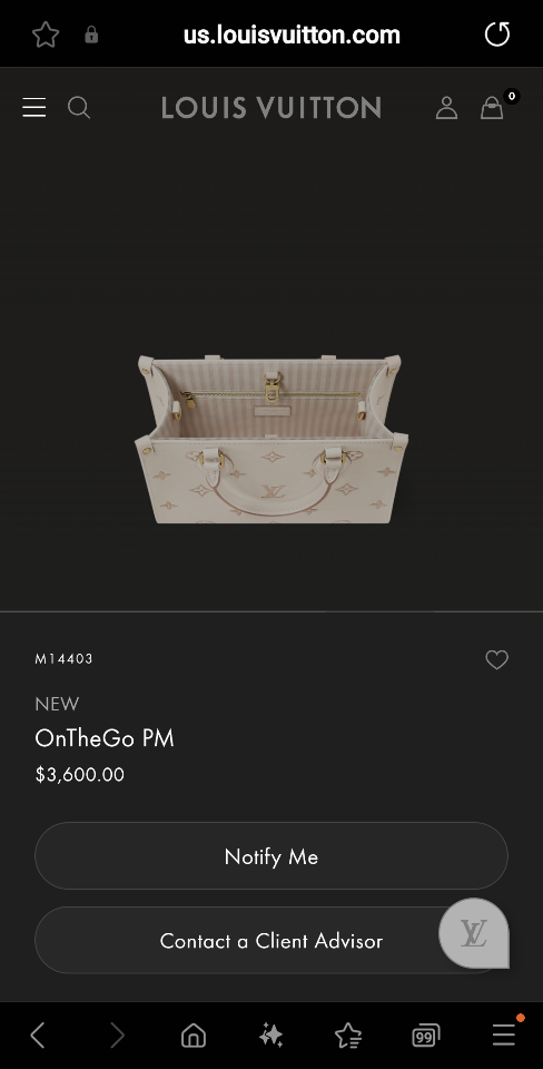 Louis Vuitton M14403
NEW
OnTheGo PM 19 x 11.5 x 25 cm L1-duoc-ban-tai-Hvip Bags and Accessories