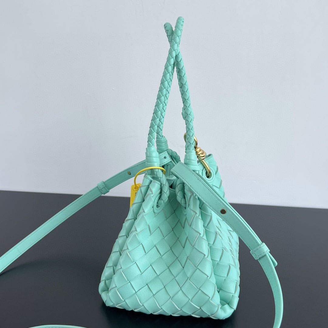 Bottega Veneta Small Parachute Intrecciato light green 796569 21X17X16.5cm-duoc-ban-tai-Hvip Bags and Accessories
