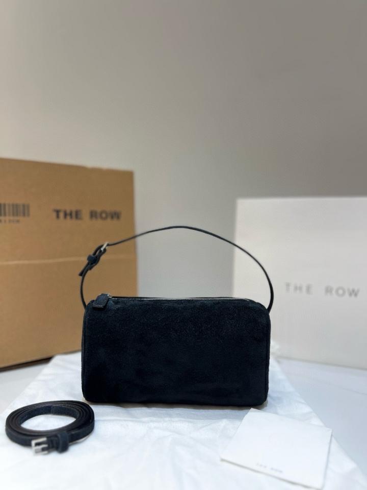 The Row 90's Bag in Nubuck dark black 19.5x10x8cm -duoc-ban-tai-Hvip Bags and Accessories